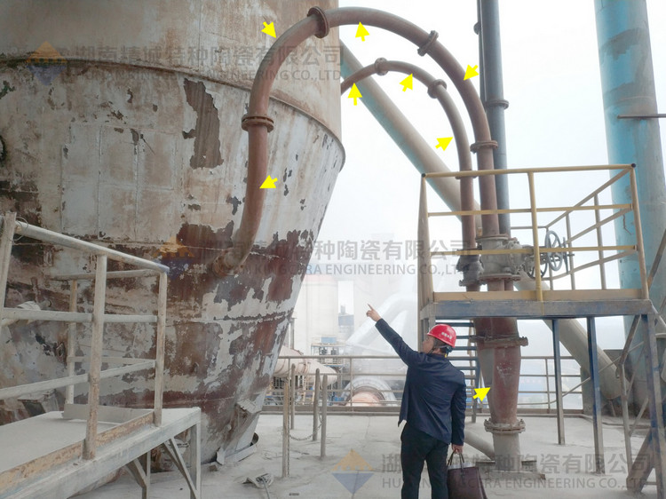 湖南7163银河官方网址特特种陶瓷有限公司回访客户并审查耐磨陶瓷管道现场运行情形