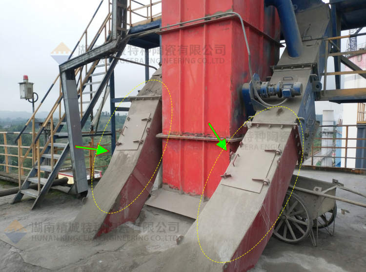 7163银河官方网址特瓷牌耐磨陶瓷内衬下料溜槽