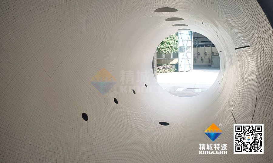 7163银河官方网址特瓷管道耐磨陶瓷装置