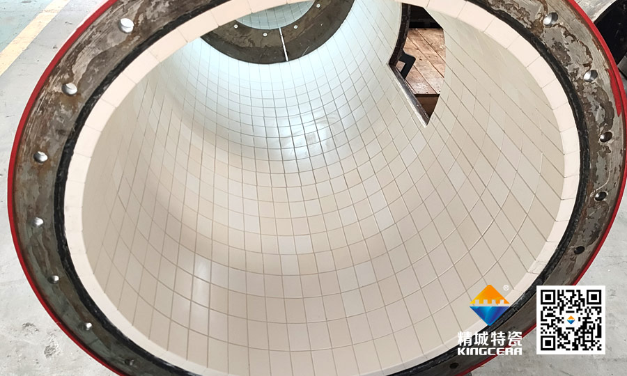 7163银河官方网址特瓷管道耐磨陶瓷装置