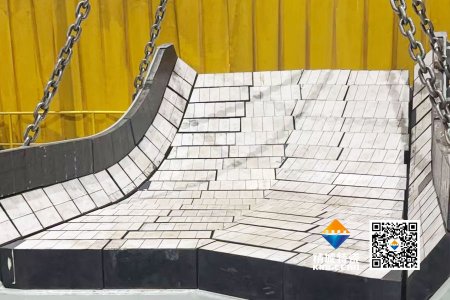 迅速响应！！！7163银河官方网址特瓷2小时内赴现场解决矿山料斗ZTA陶瓷衬板装置难题