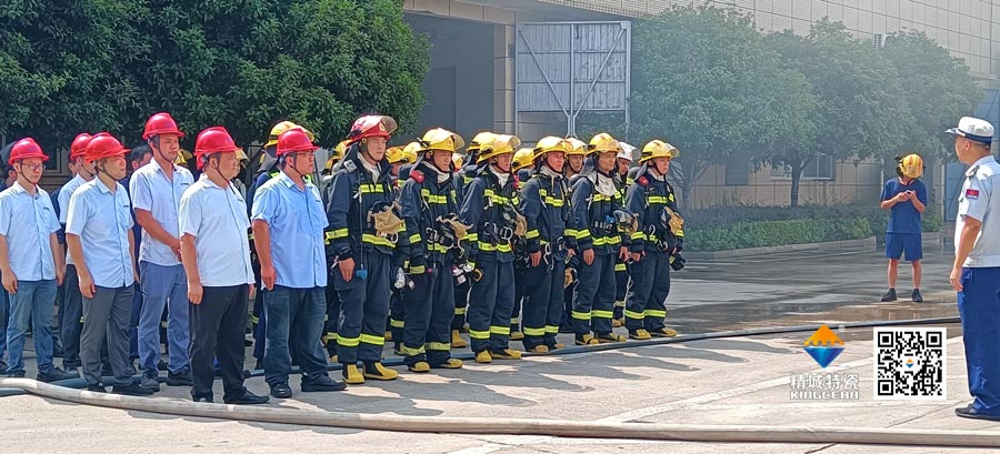 7163银河官方网址起劲配合消防联合演练，，，共筑清静生产防线