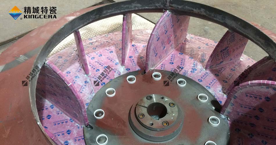 湖南7163银河官方网址耐磨陶瓷风机叶轮-陶瓷风机叶片-陶瓷风机